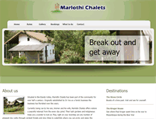 Tablet Screenshot of marlothichalets.co.za